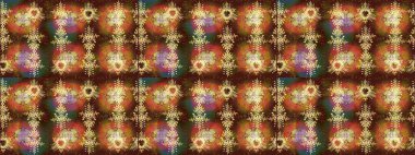 Illustration snowflake. Isolated watercolor snowflakes on brown, orange and neutral colors. Symbol of winter. Beautiful decoration.