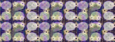 Isolated cute snowflakes on colorful background. Fine snowflake. Abstract winter neutral, gray and violet ornament. Raster illustration. Round raster snowflake.