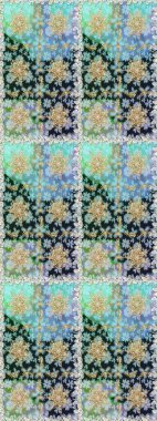 Altın rengi, kusursuz çizim. Senin tasarımın için, duvar kağıdı. Tarafsız renklerde altın çiçekli altın desenler. Raster geometrik arkaplanı.