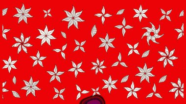 Raster Şirin kumaş deseni. Düz Çiçek Elementleri Tasarımı. Renkli Bahar Teması eskiz kalıbı. Eskiz klasiği.