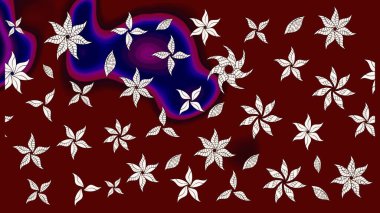 Güzel kumaş deseni. Renkli Yaz Temalı eskiz kalıbı. Düz Çiçek Elementleri Tasarımı. Raster illüstrasyonunda çiçek deseni çizimi.