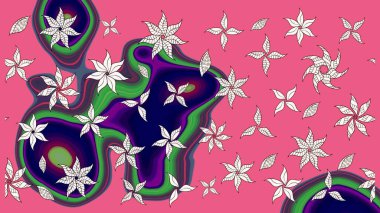 Nazik romantik baskı. Tatil havası. Bahar mevsimi. Raster güzel bir çiçek deseni çiziyor..