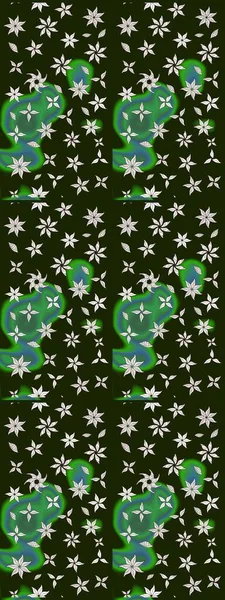 Nazik, narin çiçek arkaplanı. Çiçekli karalama şeklinde Raster çiçek deseni. Gri renkli çiçekler.