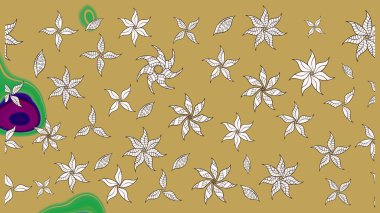 Raster hisseleri. Eskiz arkaplan modeli. Suluboya, elle çizilmiş. Sarı ve nötr çiçekler.