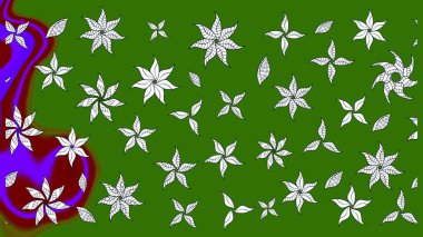 Yumuşak fayans. Klasik çiçek desenli. Paketleme, tekstil, duvar kâğıdı için çiçek eskizi. Raster 'ın taze dokusu. Yumuşak pamuk tasarımı.