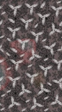 Trendy print. Watercolor sketch pattern. Exquisite pattern of watercolor sketches of the flower. Beautiful pattern for decoration and design. Raster illustration. Vintage.