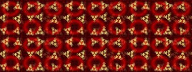 Farklı kar taneleri toplayıcısı, kırmızı, kahverengi ve sarı renklerde kış elementleri. Raster Noel soyut renkli arkaplan ve tatlı kar tanesi.