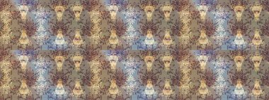 Kızılderili desenli desenli desenli şal deseni. Raster Henna dövme stili. Etnik Mandala süsü. Tekstil, tebrik kartı, boyama kitabı, telefon kılıfı baskısı için kullanılabilir.