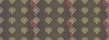 Classic vintage background. Traditional orient ornament. Golden pattern on gray, brown and beige colors with golden elements. Seamless classic raster golden pattern.