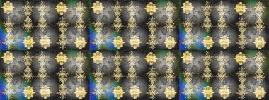 Nice abstract snowflakes raster design. New year snowflake. Flat snow doodle icons, snow flakes silhouette in gray, green and beige colors for christmas banner, cards.