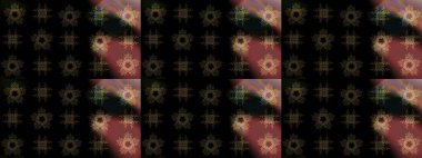 Raster illustration. Isolated nice snowflakes on colorful background. Winter snowflake, raster background. Repeated texture for surface, wrapping paper, on black, brown and gray colors.