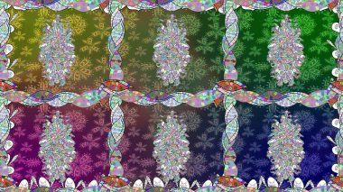 Küçük çaplı çiçeklerdeki basit şirin desenler. Raster illüstrasyonu. Tekstil veya kitap kapakları, imalat, duvar kağıtları, baskı, hediye paketi ve yapıştırma kitabı için çiçeksiz arka plan.