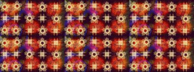 Arabesk ve çiçekli doğu raster desenleri. Arabesk ile klasik model. Geleneksel klasik süs.