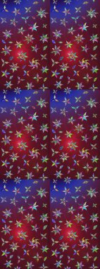 Küçük renkli çiçekler. Çiçekli bahar çiçekleri. Motley illüstrasyonu. Küçük çiçekte güzel bir desen. Robot resim. Moda baskıları için zarif bir şablon.