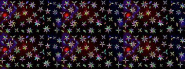 Siyah ve kahverengi renkte çiçekler. Tropik çiçekler. Gömlek çizimi Arkaplan Deseni.