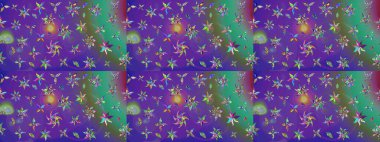 Raster. Raster illüstrasyonu. Eski usul. Kumaş, tekstil, duvar kağıdı baskısı için. Tomurcukları çiçek olan sevimli bir çiçek deseni. Taslak arkaplan.