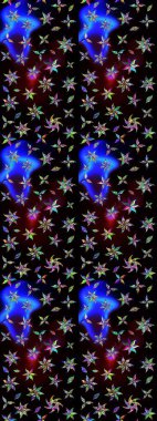 Floral pattern for wedding invitations, greeting cards, scrapbooking, print, gift wrap, manufacturing. Elegant sketch pattern with black and blue flowers in watercolor style, design elements. Editable