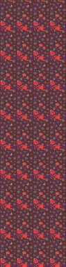 Nice pattern in the small flower. Nature. Floral collage. Flower composition. Floral background. Raster pattern. -brown and red flowers.