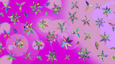 Suluboya çizim kalıbı. Çiçek izi. Suluboya tarzında nötr ve morumsu renkte çiçekler.