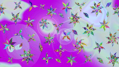 Floral violet and neutral sketch pattern. Raster flower print. Vintage outline illustration.