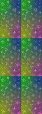 Ultraviyole kumaş deseni. Organik motif arka planı. Raster illüstrasyonu. Çizim deseni.