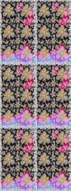 Kusursuz altın desen. Raster oryantal süs. Altın desenli gri ve nötr renkler ve altın elementler.