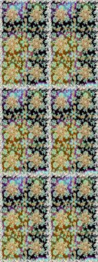 Tarafsız ve kahverengi renklerde altın tekrarlayan elementlerle soyut arkaplan. Kusursuz oryantal klasik altın desen.