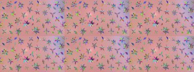 Çiçek desenli raster, nötr ve pembe çizgi grafik desenli soyut raster arkaplan. Modern stil dokusu.