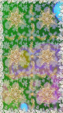 Geleneksel oryantasyon süsü. Kusursuz klasik raster altın desenli. Altın elementlerle nötr renklerde altın desen. Klasik vintage arkaplan.