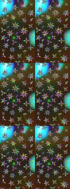 Bir sürü kahverengi ve gri soyut çiçekli tropik eskiz deseni. Küçük çiçekteki sevimli çiçek deseni. Varisolokahverengi ve gri raster çizimi.