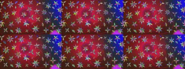 Çiçekli zambakların eskiz geçmişi. Parlak çiçekli kolaj çiçekleri kırmızı ve kahverengi. Çiçek tasarımı için inanılmaz kolaj cennet tarzı..