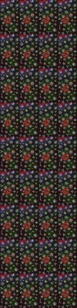 Flat Flower Elements Design. Colour Summer Theme sketch pattern Background. Flowers on gray and brown colors. Sketch Floral Pattern in Raster illustration.