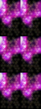 Symbol of winter. Isolated watercolor snowflakes on black, purple and violet colors. Raster illustration snowflakes. Beautiful decoration.