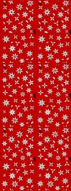 Çiçekli eskiz deseni. Suluboya çizimi. El çizimi. Kırmızı ve nötr renkte çiçekler.