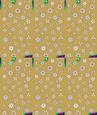 Raster illüstrasyonu. Yaprak ve çiçeklerin suluboya resimleri, sarı renkte çizimler. Sarı renkte bahar çiçekleri..