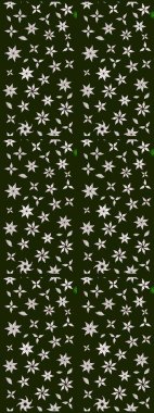 Düz Çiçek Elementleri Tasarımı. Renkli Bahar Teması eskiz kalıbı. Sevimli çiçek raster deseni. Gri ve nötr renkte çiçekler.