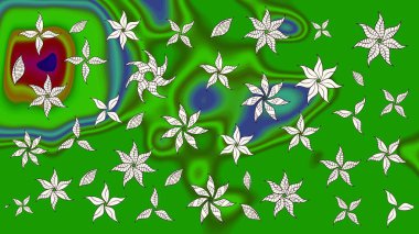 Küçük renkli çiçekler. Küçük çiçekte güzel bir desen. Çiçekli bahar çiçekleri. Moda baskıları için zarif bir şablon. Motley illüstrasyonu.