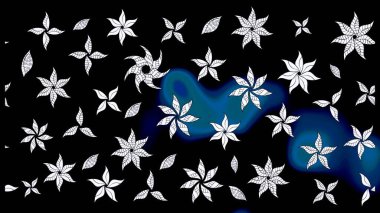 Renkli Bahar Teması eskiz kalıbı. Düz Çiçek Elementleri Tasarımı. Raster..