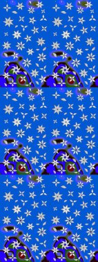 Kızılderili desenli desenli desenli şal deseni. Raster Henna dövme stili. Tekstil, tebrik kartı, boyama kitabı, telefon kılıfı baskısı için kullanılabilir. Etnik Mandala süsü.