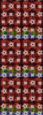 Klasik raster şablonu. Kahverengi, nötr, kırmızı ve altın desenli. Tekrarlayan ögelerle soyut arkaplan çiz.