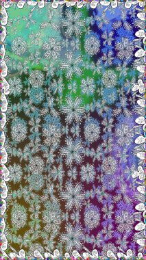 Raster çiçek izi. Çiçeksel gri, pürüzsüz desen. Raster Yumuşak kumaş deseni. Klasik taslak çizimi.