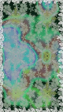 Güzel çiçekli ve yapraklı kusursuz desenler gri renklerde suluboya desenli, duvar kağıdı, kart ya da kumaş için fayanslı. Raster illüstrasyonu.