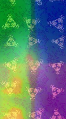 Snowflakes desen. Renk arka plan üzerinde izole soyut kar taneleri ile düz tasarım. Raster resim. Raster kar taneleri arka plan. Kar tanesi renkli desen.