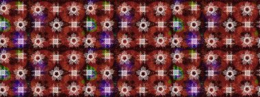 Renkli elementlerle Raster ilginç desen.