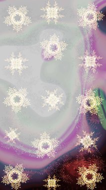 Kar taneleri deseni. Noel Kar Taneleri Arkaplanı. Raster Noel soyut renkli arka plan ve tatlı kar tanesi. Şirin desen. Raster illüstrasyonu.