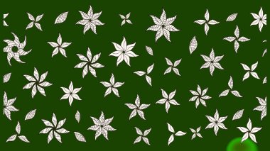 Yeşil ve nötr renkte çiçekler. Renkli Bahar Teması çizim şablonu. Çiçekli çiçek deseni, suluboya. Düz Çiçek Elementleri Tasarım Raster illüstrasyonu.