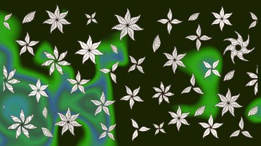 Hoş bir çiçek geçmişi var. Raster illüstrasyonu. Güzel kumaş deseni. Küçük çiçekte çizim deseni.