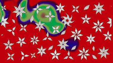 Modern gelişim kırmızı ve nötr raster arka plan duvar kâğıdı çizgisi, klasik desenli desenli desenli çiçekler, çiçekli süsler. Çiçekli el çizimi çizimi deseni.