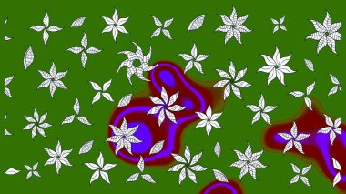 Düz Çiçek Elementleri Tasarımı. Renkli Bahar Teması eskiz kalıbı. Yeşil ve nötr renklerde zarif çiçek buketi suluboya. Raster illüstrasyonu.