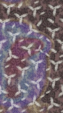 Taslak dekoratif arka plan, çiçek mandala. Raster illüstrasyonu. Çiçek. Kahverengi renklerde.